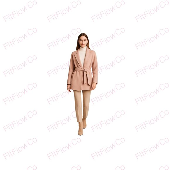 ✨ GAP Blush Pink Wool-Blend Wrap Coat – Dusty Rose – XS (EUC) - Picture 1 of 5